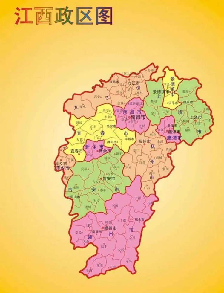 赣州市区地形图图片