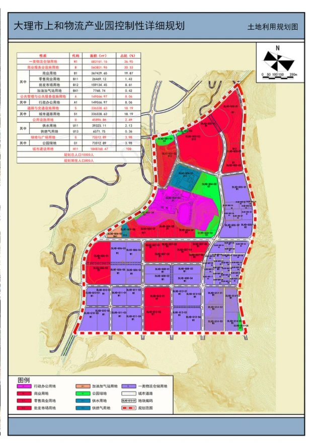 大理市上和物流产业园控制性详细规划批后公示