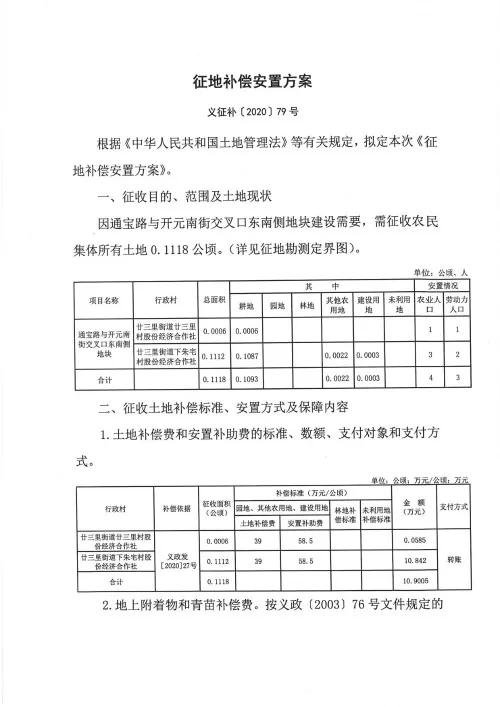 义乌征地补偿安置方案公示！涉及12个镇街！