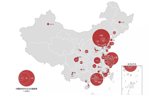 新经济企业500强：东部为主 北上深杭