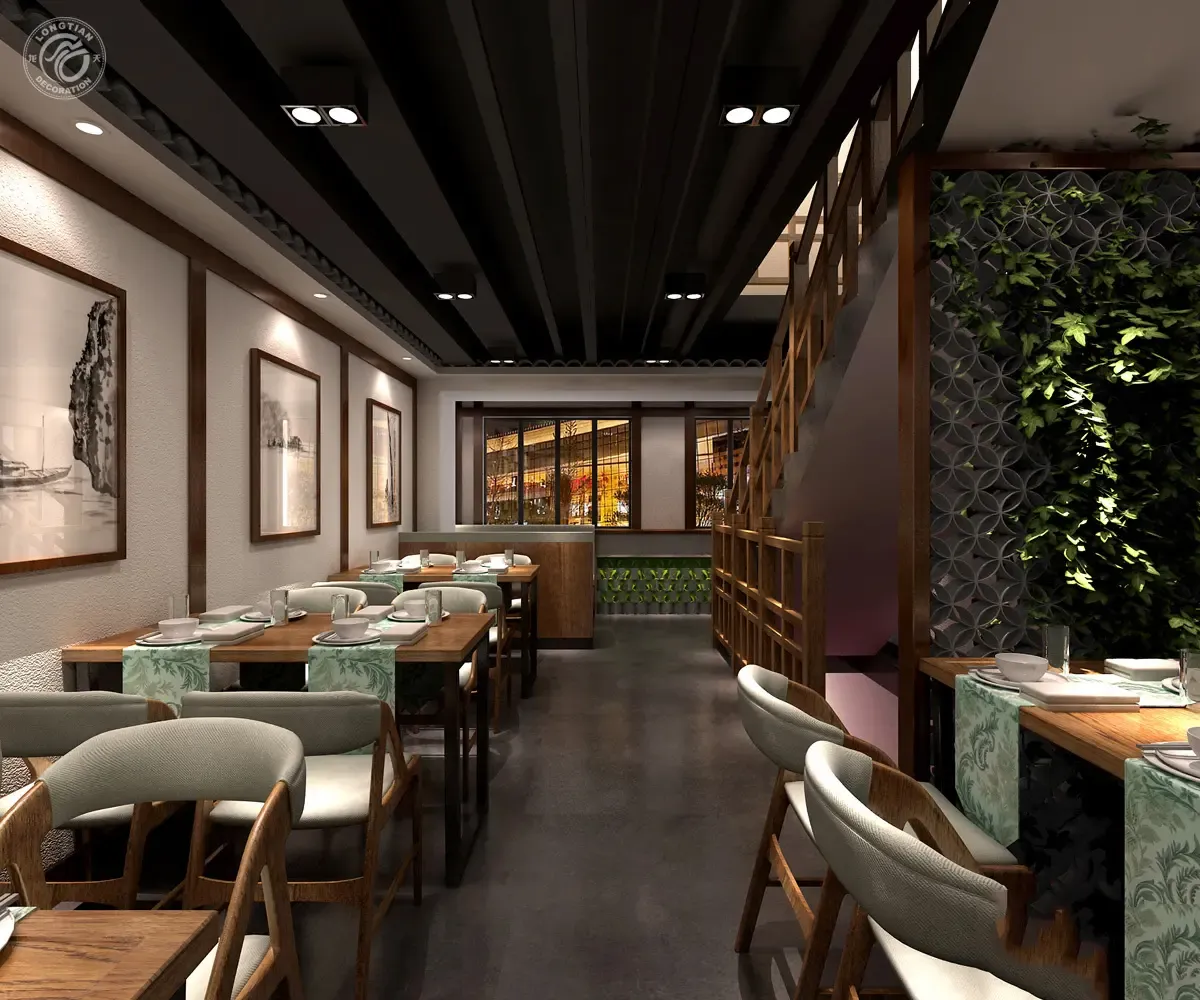 高端中式餐厅设计效果图