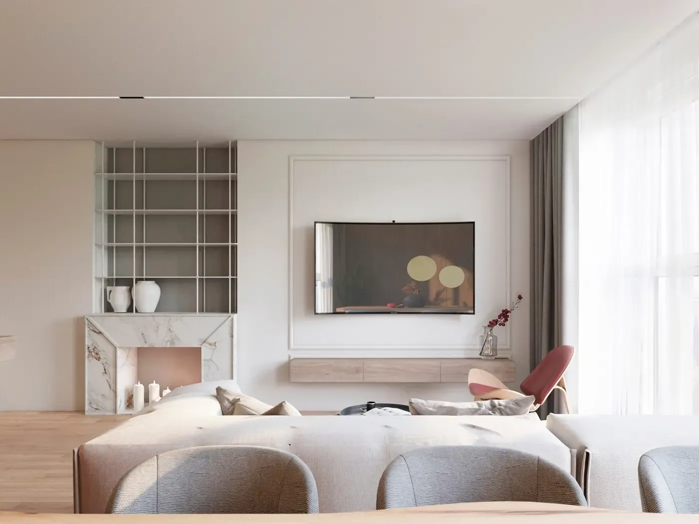 现代简约风装修浅色系搭配光线明亮通透一眼爱上这个家