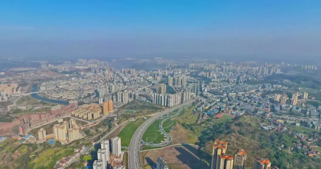 震撼!史上最完整广安主城区全景航拍!