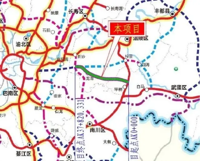 到仙女山更快兩江新區到武隆新增一條高速公路