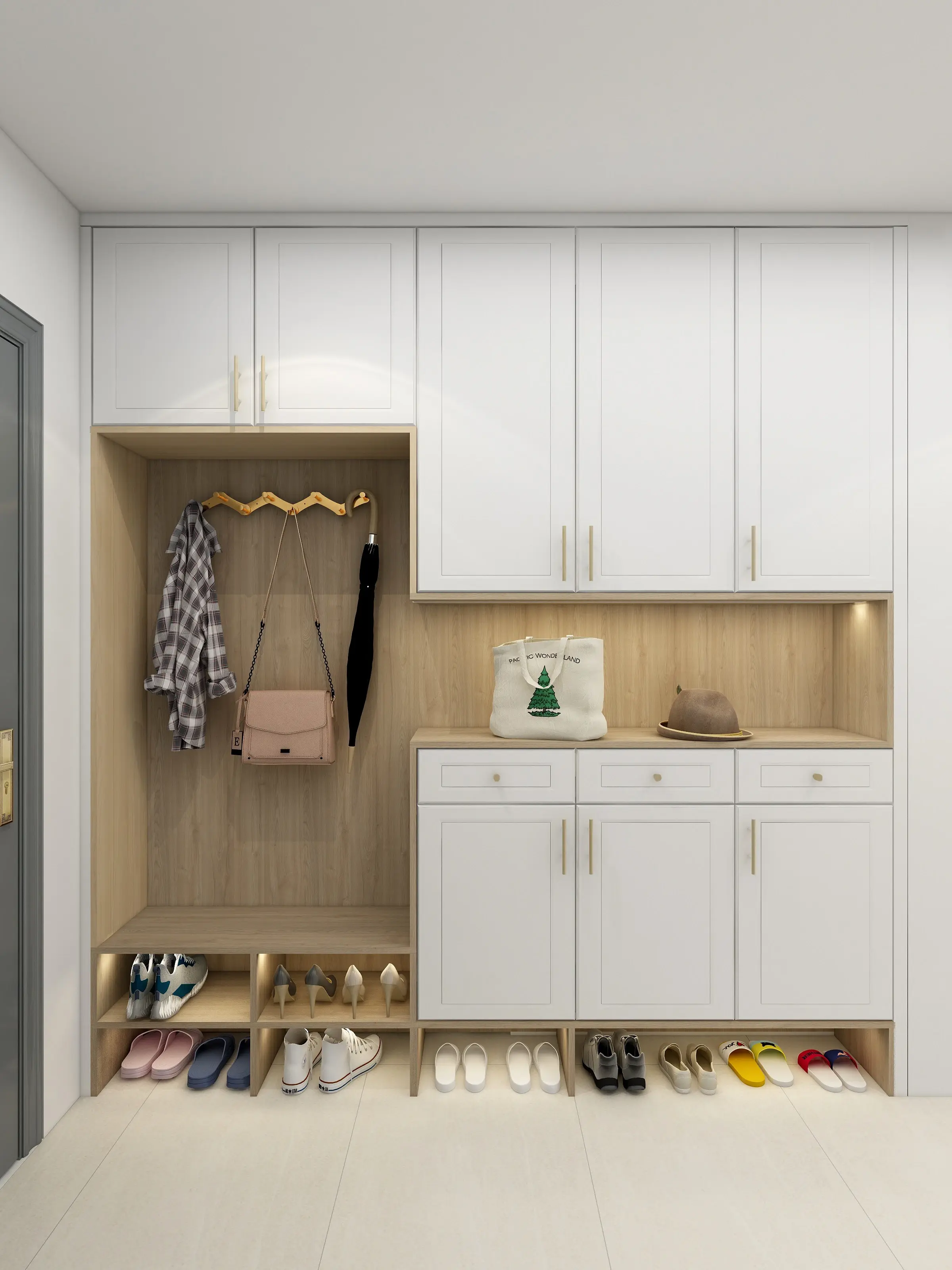 没错这就是你家想要的鞋柜装修记得收藏