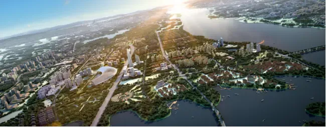 对于九望新城而言,绿地全球商品贸易港正是中芯引擎,城市封面.