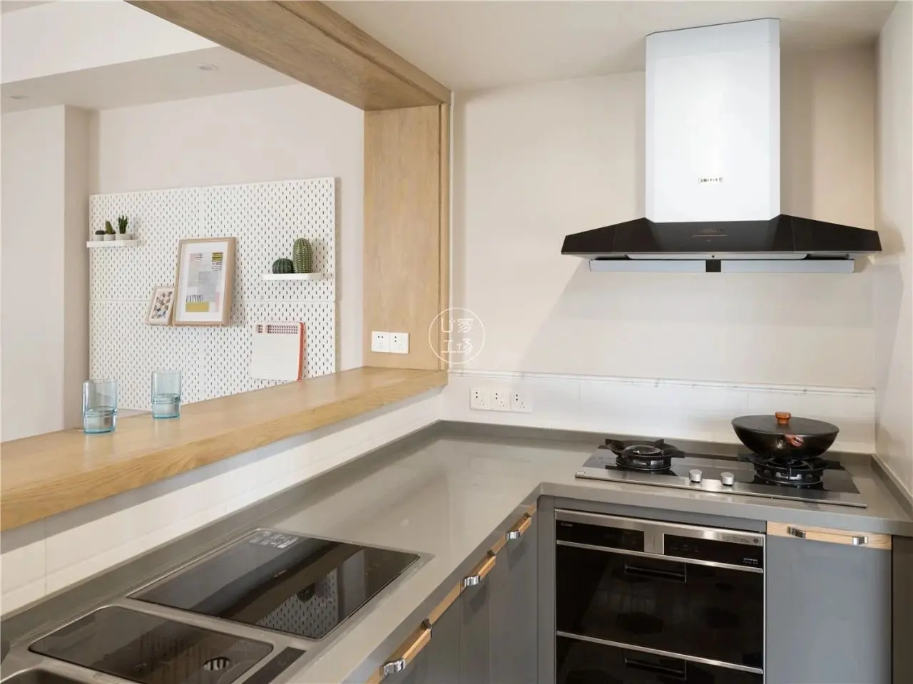 厨房传菜口,多功能房.这个90㎡的原木风,才是我的心头好!