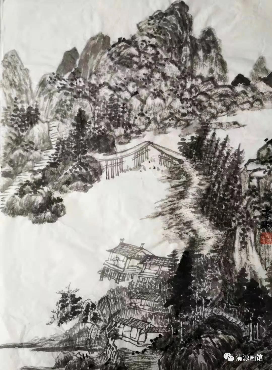 “翰墨致良知，青山复光明” 清源画馆期学员作品展在庐陵老街开展