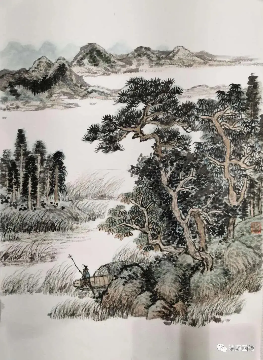 “翰墨致良知，青山复光明” 清源画馆期学员作品展在庐陵老街开展