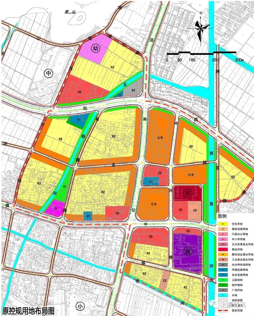 原控規用地佈局圖▲ 調整後用地佈局圖調整內容:規劃調整地塊東至