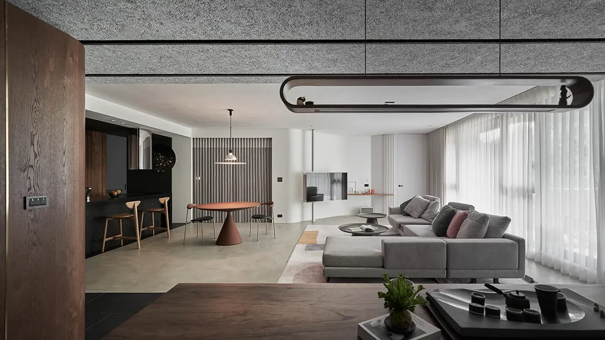 去客厅化的另一种设计把客厅旋转45后简直不要太爽