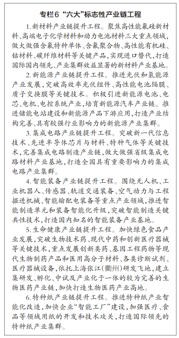 衢州市国民经济和社会发展第十四个五年规划和二〇三五年远景目标纲要