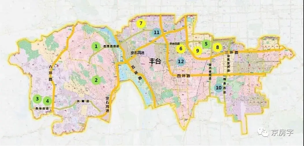 北京豐臺今年擬供應12個住宅地塊5個在四環內