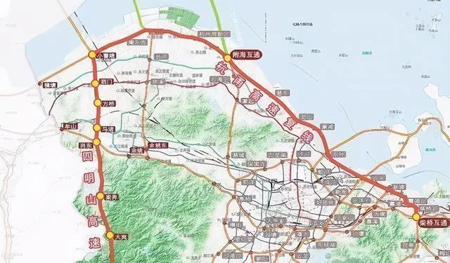 促进杭州至宁波之间的交通发展的杭甬高速复线近日开始施工线路设计对