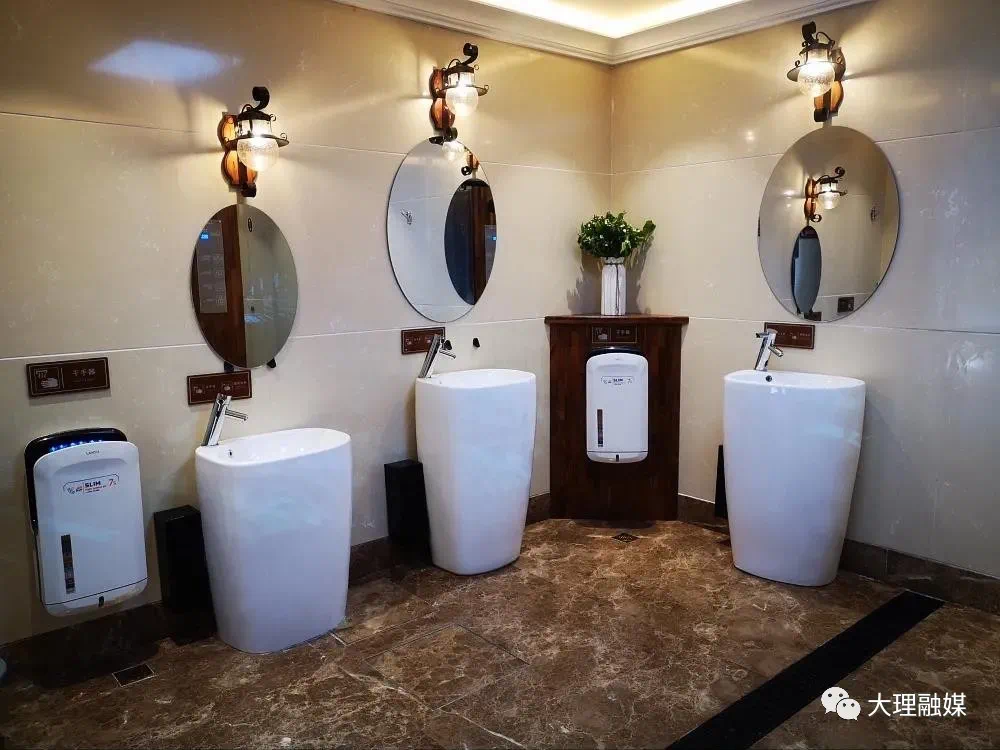 5G+厕所?大理古城“透明门”的科技感厕所使用ing