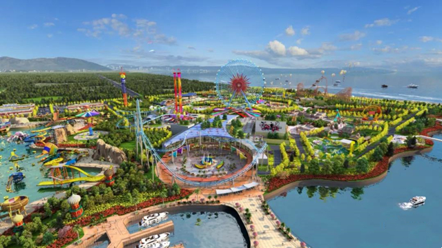 新进展来啦！杭州湾融创文旅城项目拥有最长水上滑梯、华东摩天轮、水乐园陆乐园！