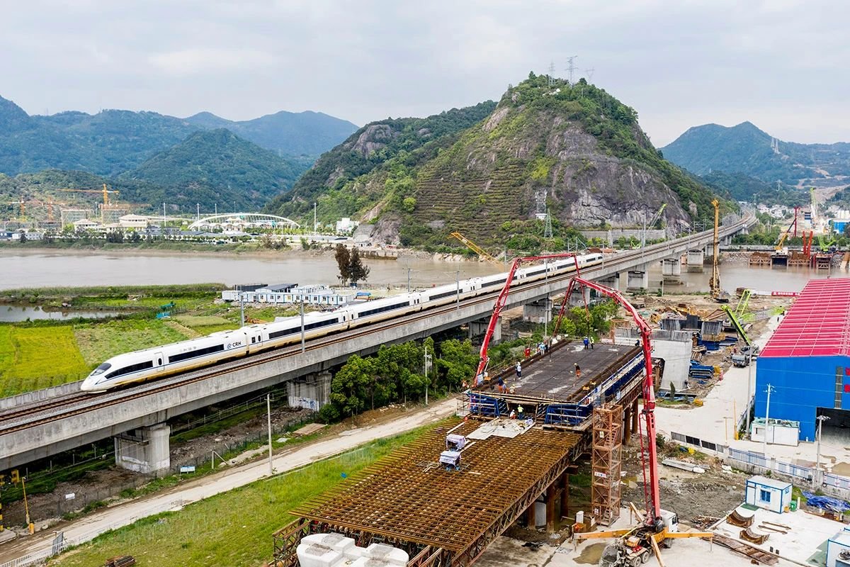 杭温高铁消息！楠溪江特大桥进入主体施工阶段