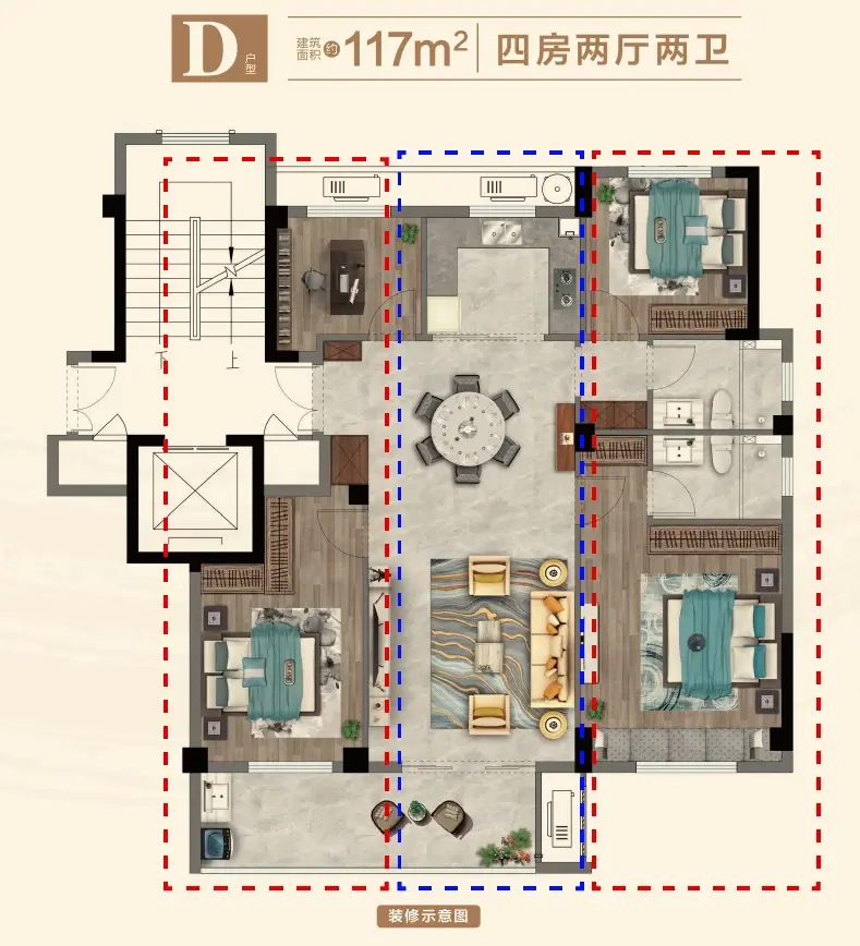 低密度纯住宅社区，国金·西城云璟里建面约89-117㎡户型解析