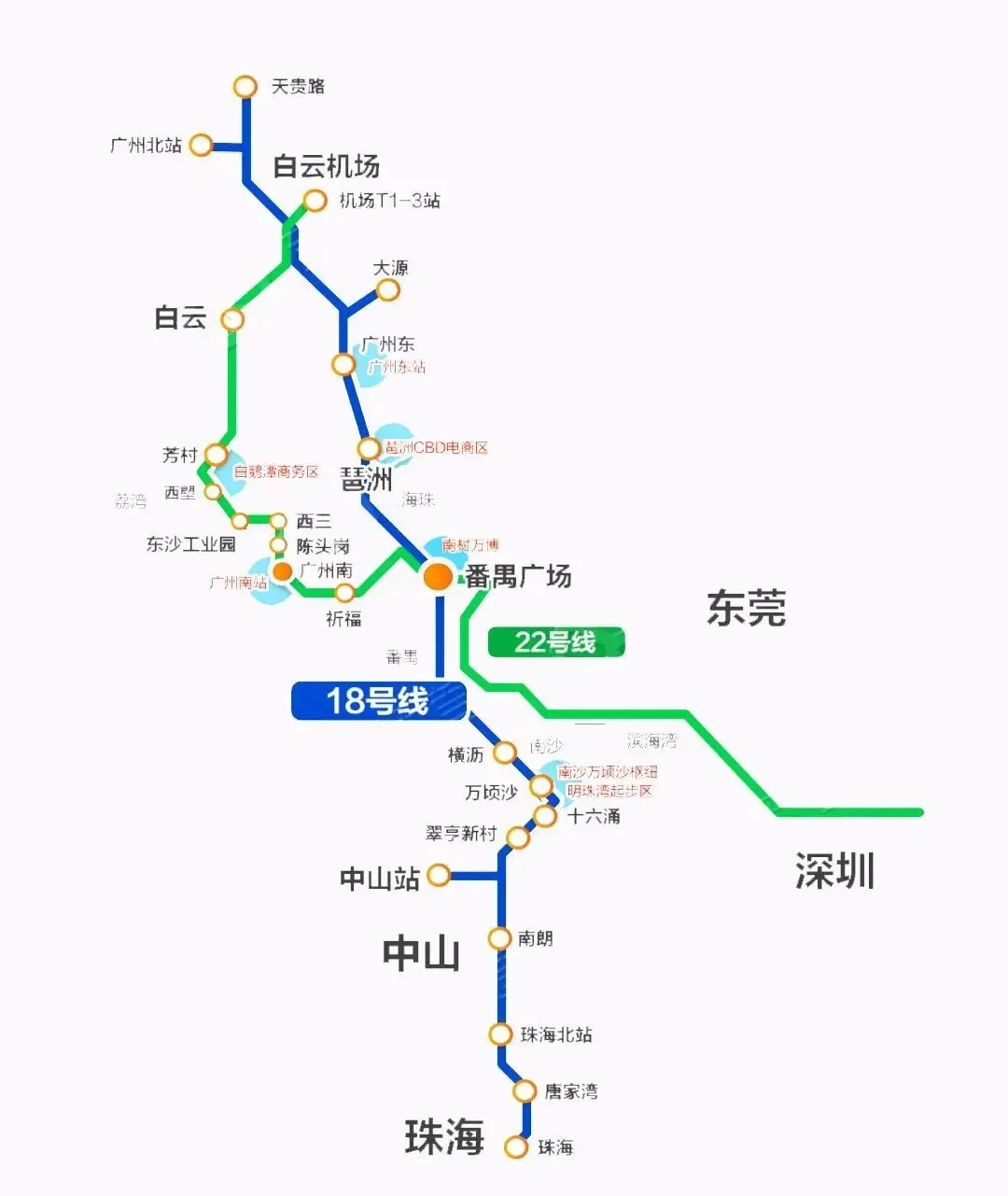 官宣地铁1822号线首段或在9月28日开通时代龙湖天著即将坐享3地铁