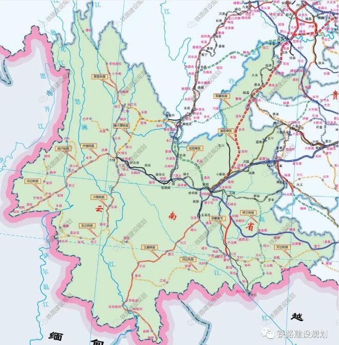 腾冲铁路规划线路图图片