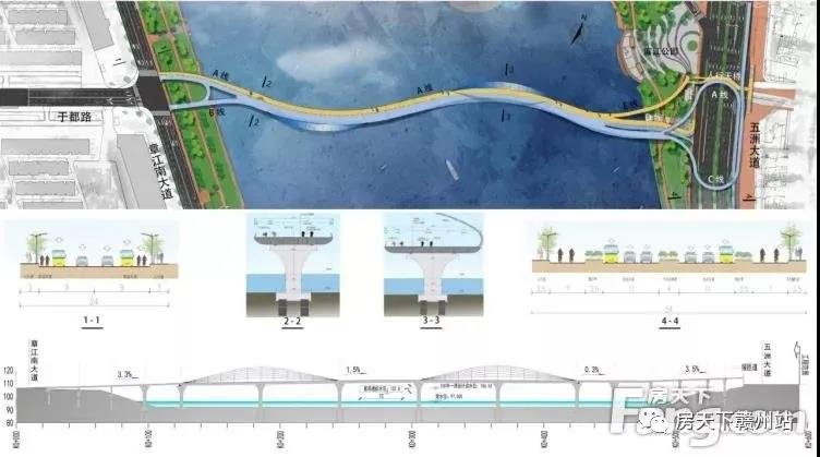 章江慢行桥动态，还将建一座跨五洲大道的人行天桥！