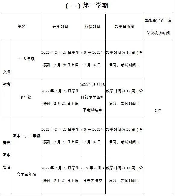 ！云南中小学开学放假安排！