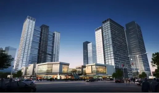 壹方中心每一座地标写字楼都是一个玻璃幕墙的世界