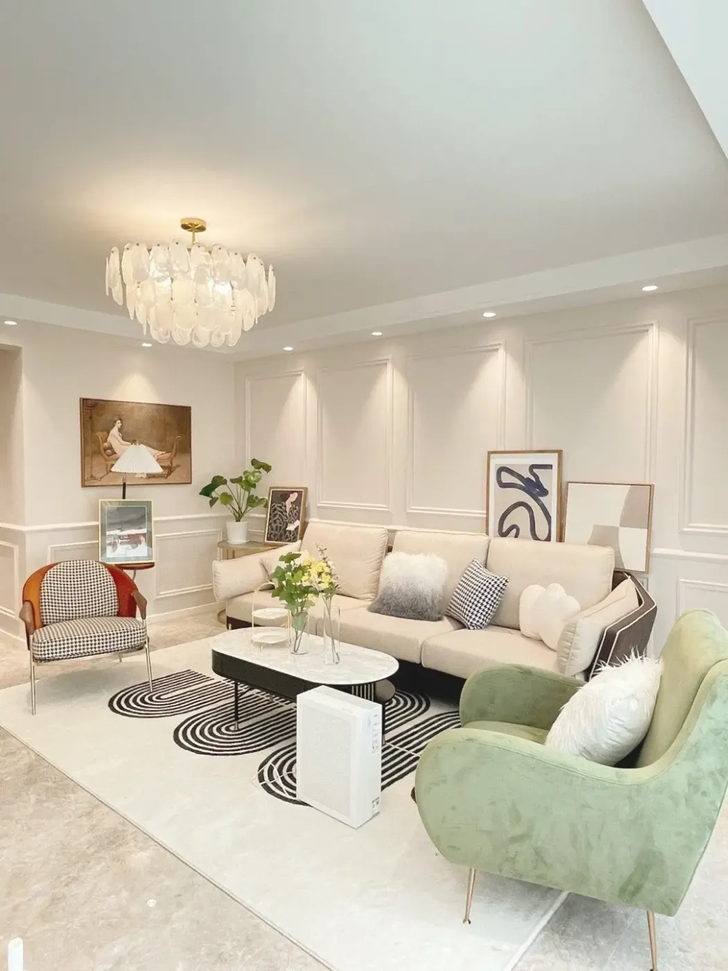 已经入住三个月的奶油色新家当下女生最喜欢的装修颜色晒一晒