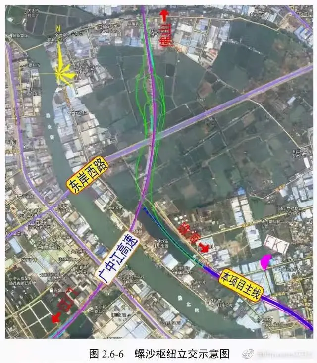 深中通道中山出口地图图片