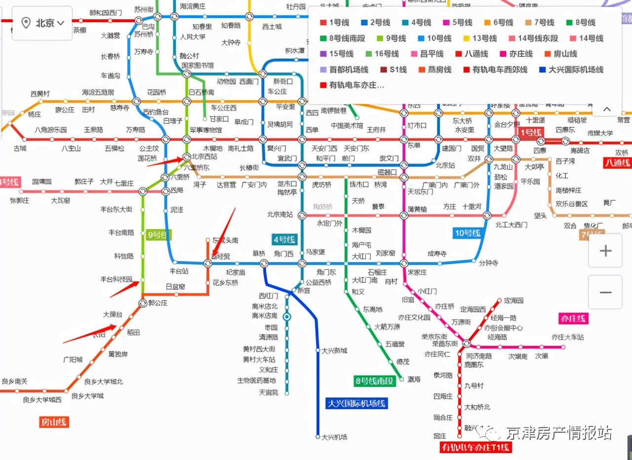 开通运营,无需换乘也可三环,地铁只需要5站20,到达北京西35地铁时间