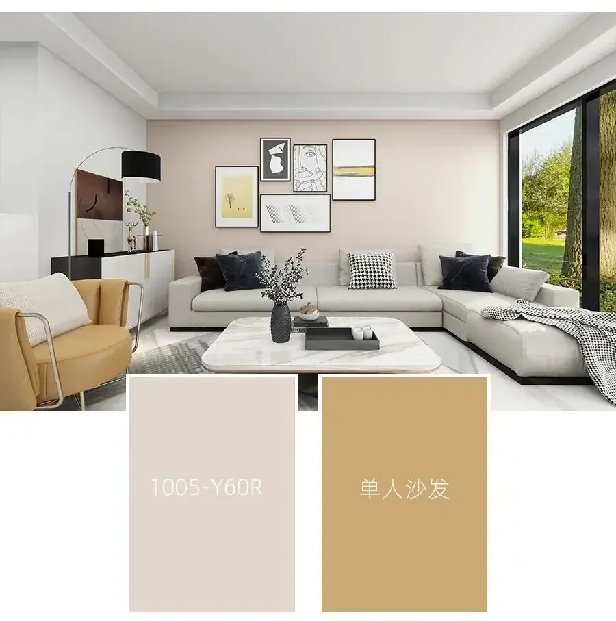 6款超美的小清新乳胶漆配色方案清爽一夏