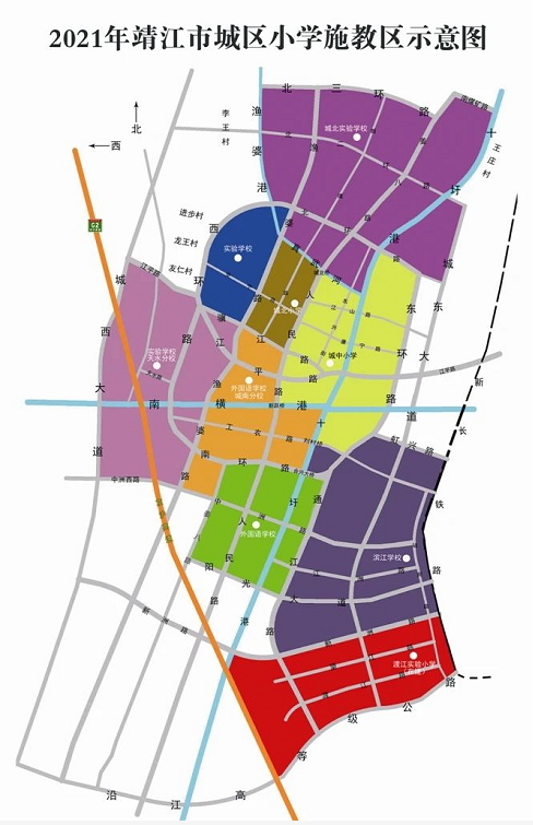 泰州学区分布图2021图片