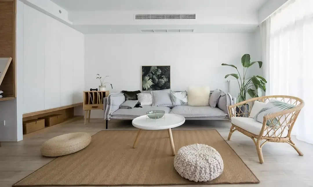 德雕案例170平北欧风格装修木格栅做隔断空间太灵动了