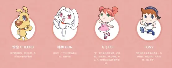 卡通尼还创立了自有动漫ip:棒棒,恰恰,飞飞,tony,用憨态可掬的玩偶