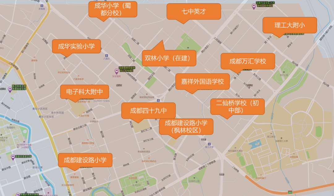 八里庄街道地图图片