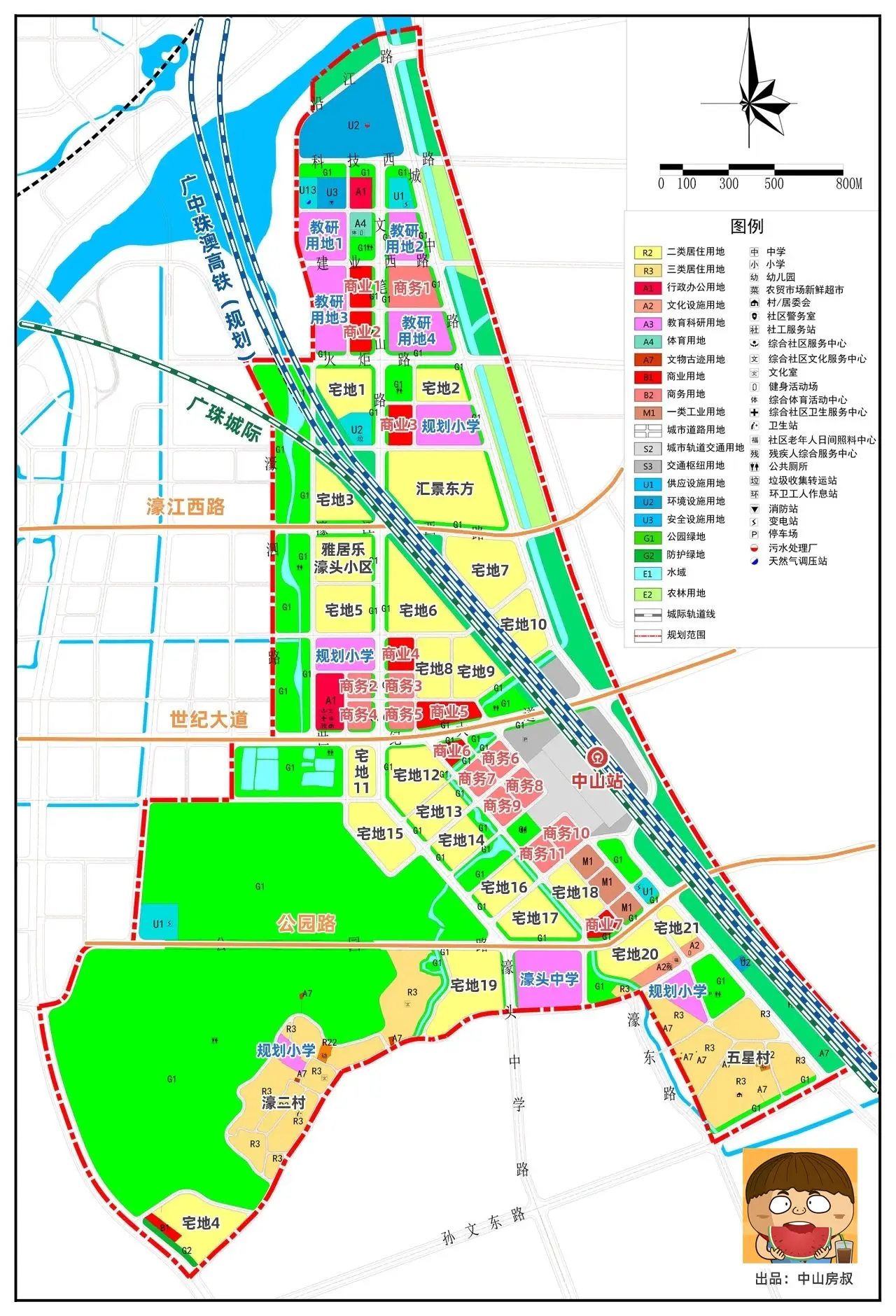 中山岐江新城地图图片