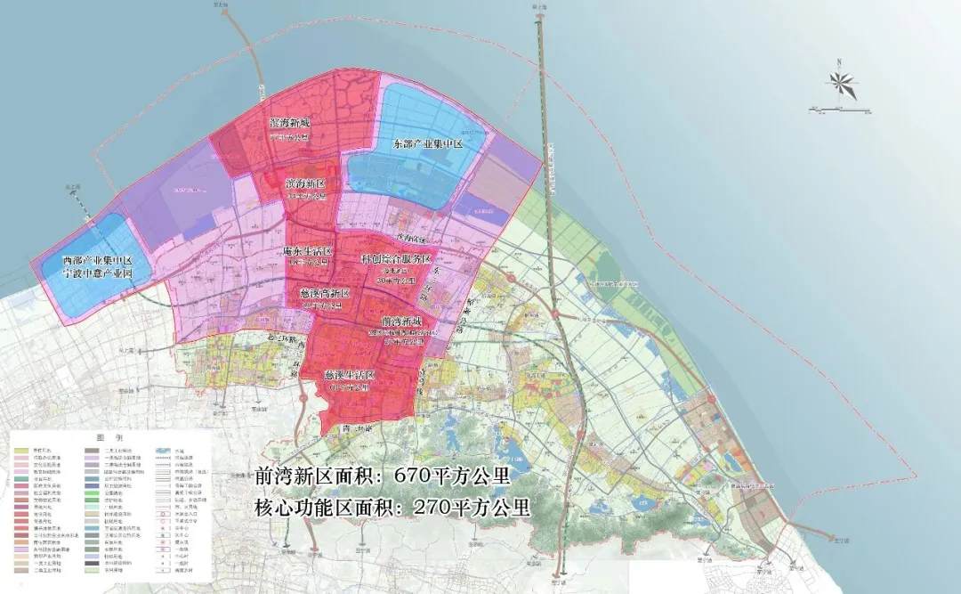 宁波前湾新区范围图片