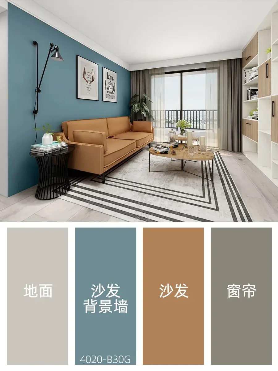 6款超经典的乳胶漆沙发背景墙设计好看