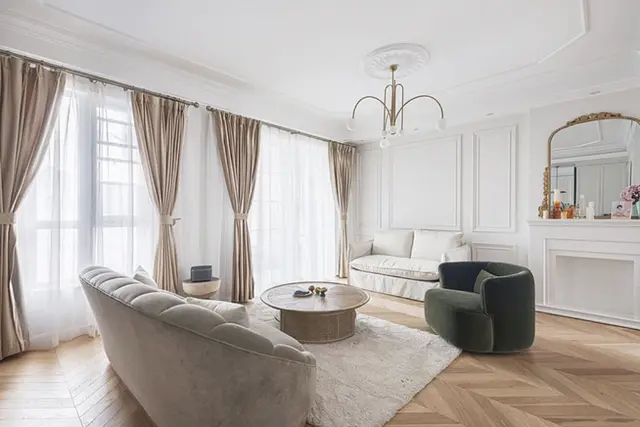 120㎡简约法式风装修浪漫高级又自在