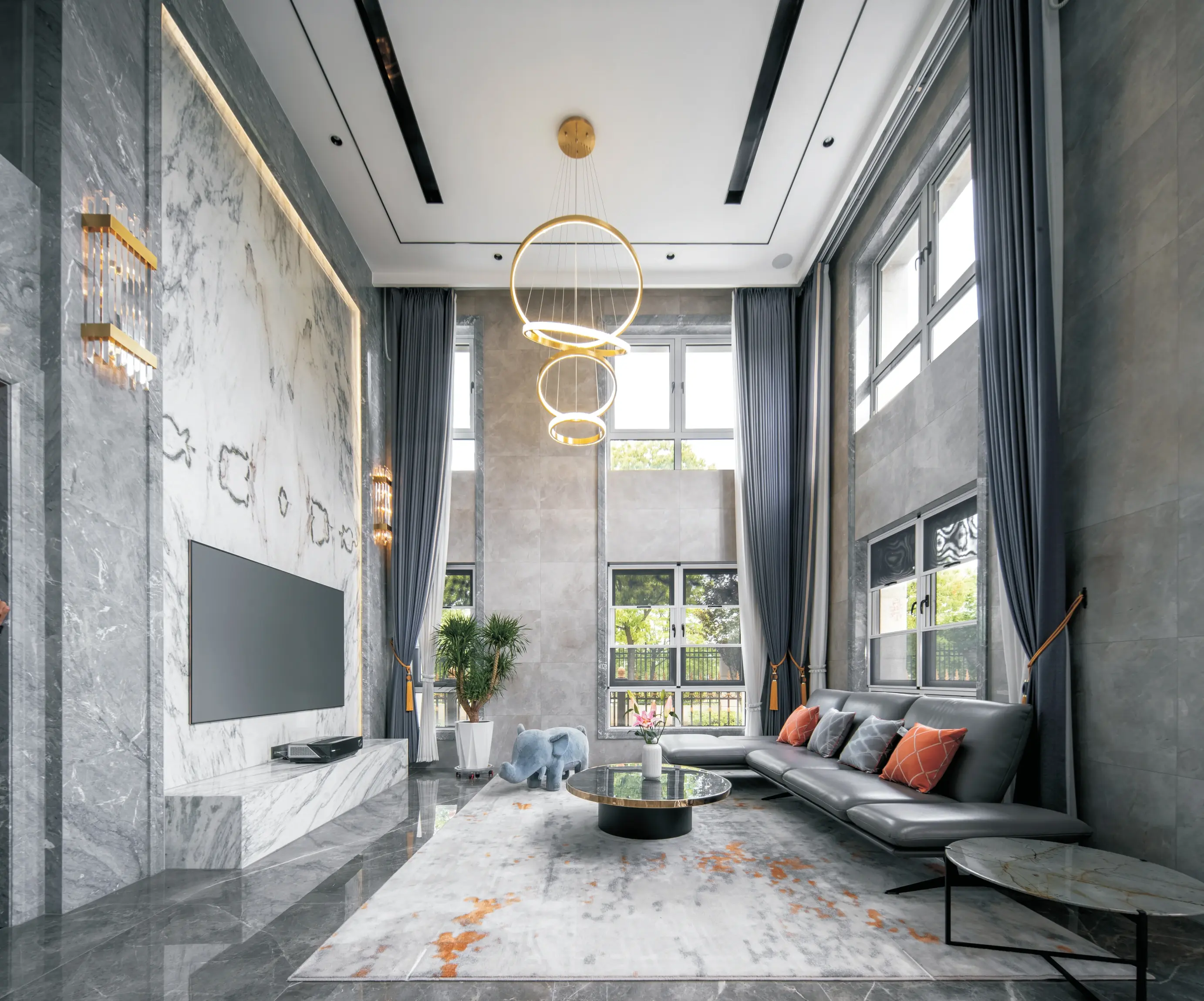 320方复式现代轻奢风格与中式文化合为一体