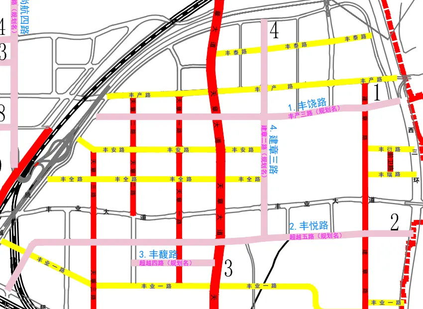 沣东新城道路详细规划图片