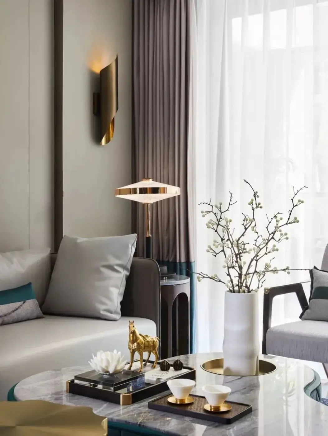 173㎡轻奢新中式古典和现代的碰撞唯美浪漫