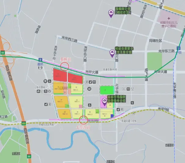 外光华千亩土地调规青羊新城又有两大tod浮出水面
