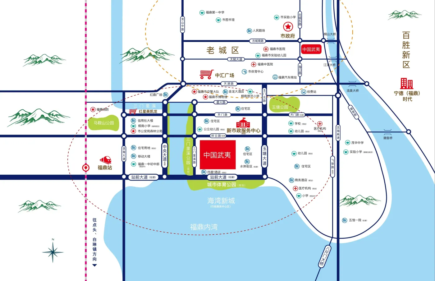 区位图城市展厅即将开放敬请期待项目地址:中国·福鼎·玉塘大道