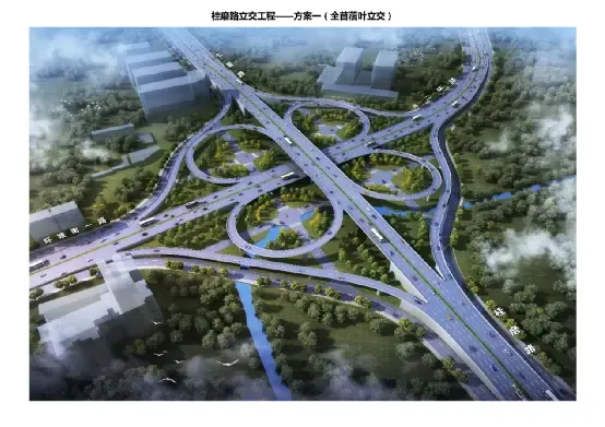 桂林市区三座立交桥效果图出炉哪座最好看