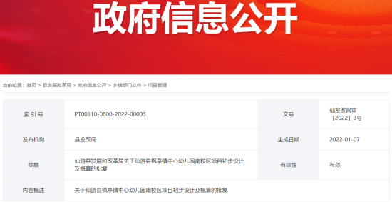 总投资2087万！仙游这所学校将扩建新校区！工期12个月！