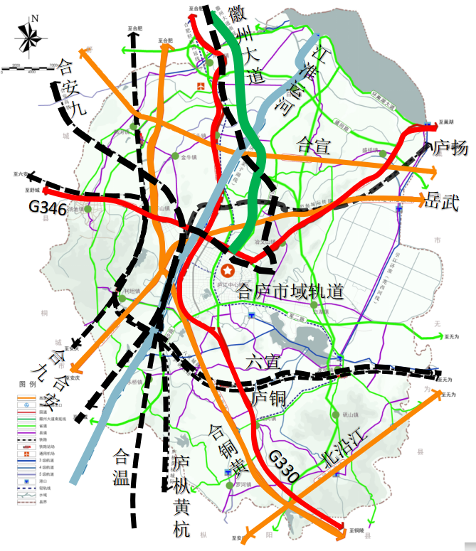 在交通方面,庐江将打造集合九铁路,庐铜铁路,合安九城际高铁,庐扬城际