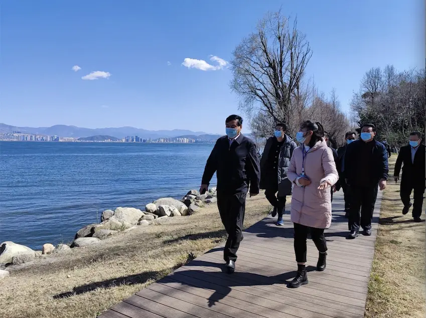 2月17日,在大理州政府党组成员吉向阳,州农业农村局局长赵栋新,州投资