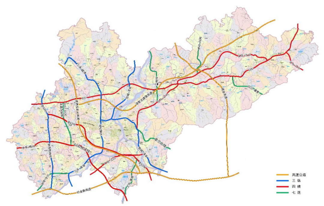 图7  兰溪市域公路网布局图市域公路网布局图6  兰溪市水运布局图水运