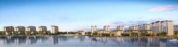 海伦堡海伦湾城东板块优越发展潜力，三面环湖，一线湖景